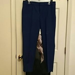 Navy skinny straight leg pants